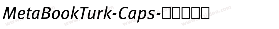 MetaBookTurk-Caps字体转换