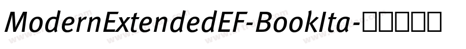 ModernExtendedEF-BookIta字体转换