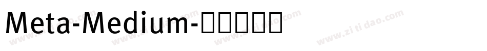Meta-Medium字体转换