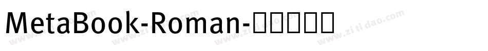 MetaBook-Roman字体转换