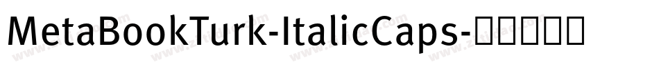 MetaBookTurk-ItalicCaps字体转换