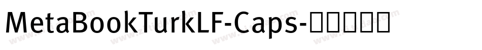 MetaBookTurkLF-Caps字体转换