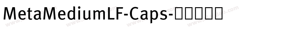 MetaMediumLF-Caps字体转换