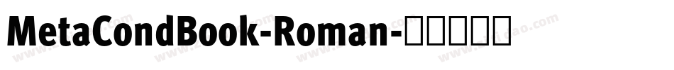 MetaCondBook-Roman字体转换