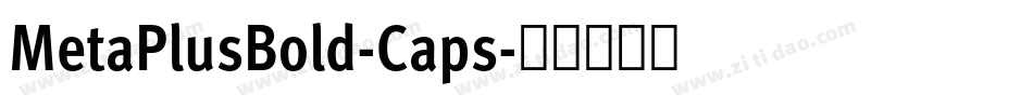 MetaPlusBold-Caps字体转换