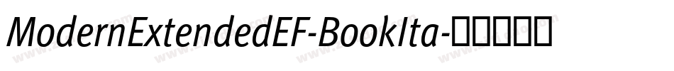ModernExtendedEF-BookIta字体转换