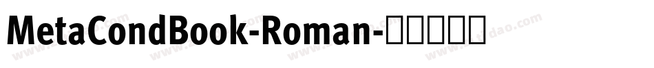 MetaCondBook-Roman字体转换