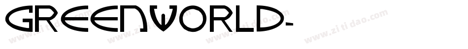 GREENWORLD字体转换