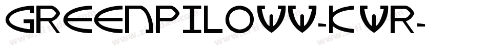 GreenPiloww-0Kwr字体转换