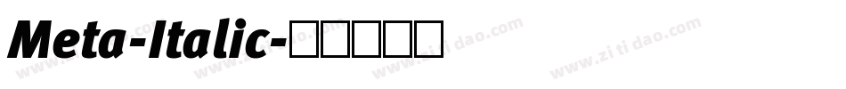 Meta-Italic字体转换