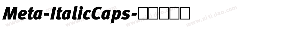 Meta-ItalicCaps字体转换