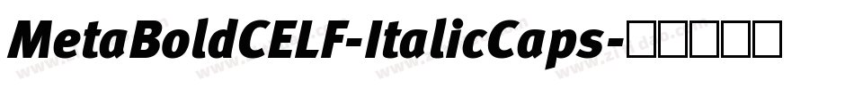 MetaBoldCELF-ItalicCaps字体转换