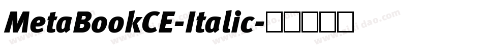 MetaBookCE-Italic字体转换