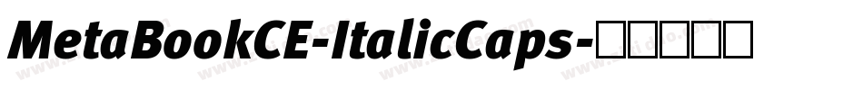 MetaBookCE-ItalicCaps字体转换