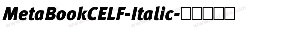 MetaBookCELF-Italic字体转换