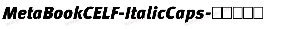 MetaBookCELF-ItalicCaps字体转换