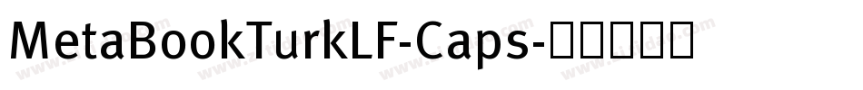 MetaBookTurkLF-Caps字体转换