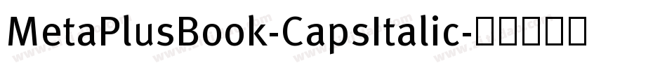 MetaPlusBook-CapsItalic字体转换