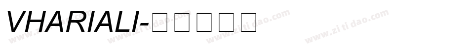 VHARIALI字体转换