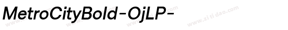 MetroCityBold-OjLP字体转换