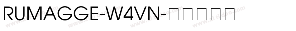 Rumagge-w4Vn字体转换