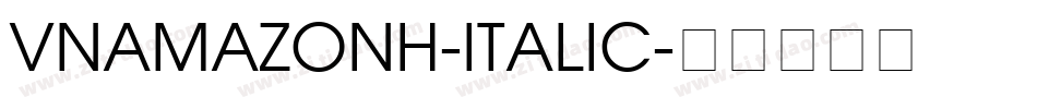 VNAmazonH-Italic字体转换