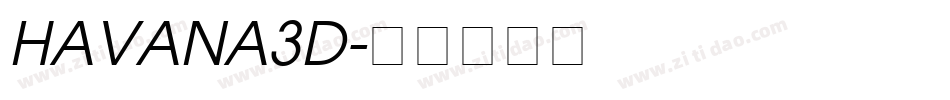 Havana3D字体转换