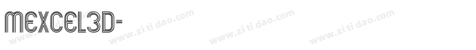 mexcel3D字体转换