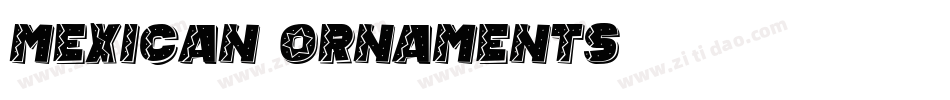 Mexican-Ornaments字体转换
