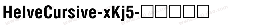 HelveCursive-xKj5字体转换