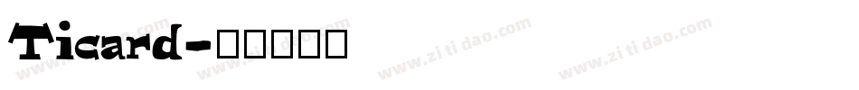 Ticard字体转换