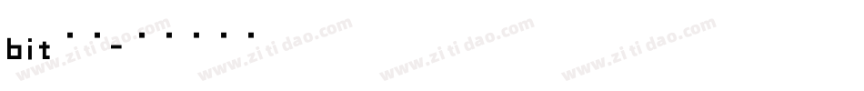 bit字库字体转换