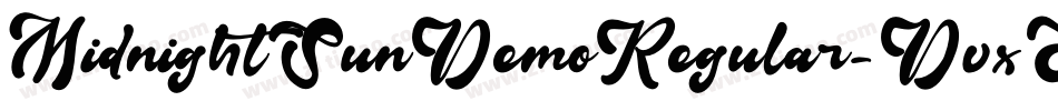 MidnightSunDemoRegular-DvxE字体转换 MidnightSunDemoRegular-DvxE字体转换