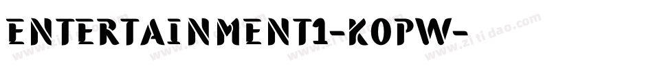 Entertainment1-K0pW字体转换