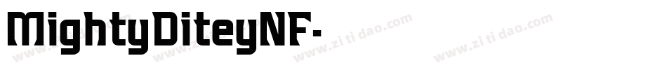 MightyDiteyNF字体转换
