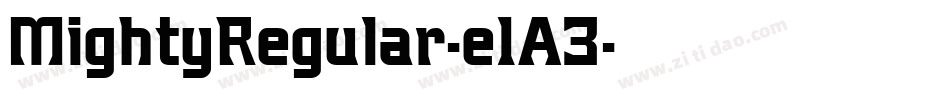 MightyRegular-e1A3字体转换