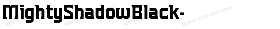 MightyShadowBlack字体转换