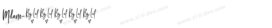 Milano字体转换