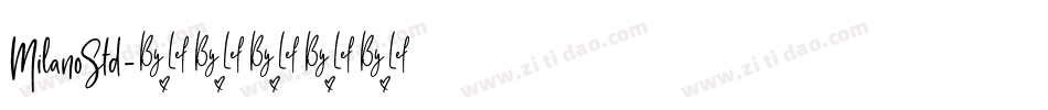 MilanoStd字体转换