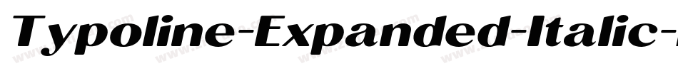 Typoline-Expanded-Italic字体转换