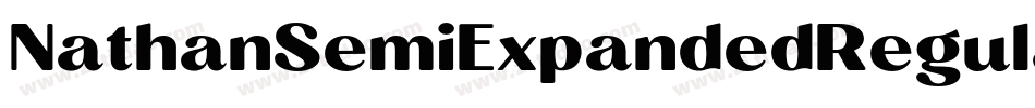 NathanSemiExpandedRegular-JWBB字体转换