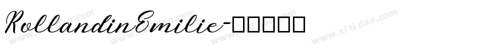 RollandinEmilie字体转换