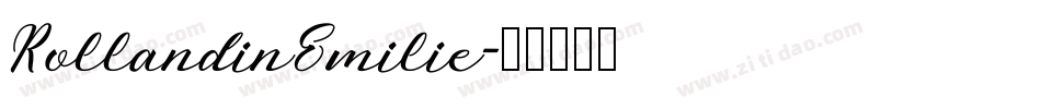 RollandinEmilie字体转换