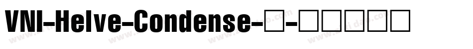 VNI-Helve-Condense-常字体转换