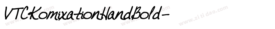 VTCKomixationHandBold字体转换