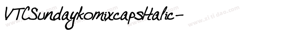VTCSundaykomixcapsItalic字体转换