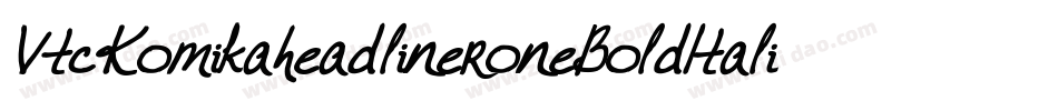 VtcKomikaheadlineroneBoldItalic-RA0e字体转换