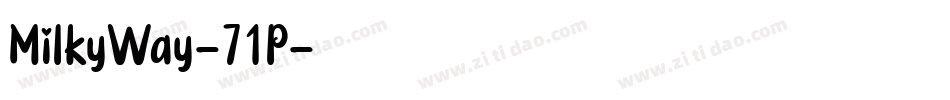MilkyWay-71P字体转换