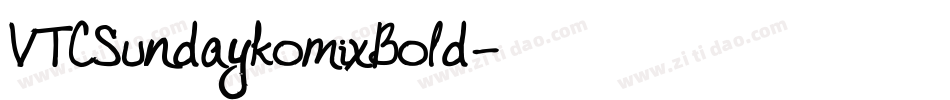 VTCSundaykomixBold字体转换