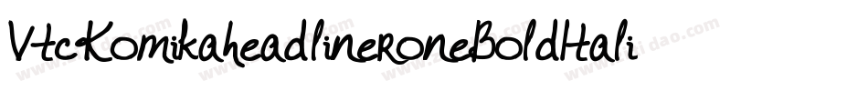VtcKomikaheadlineroneBoldItalic-RA0e字体转换